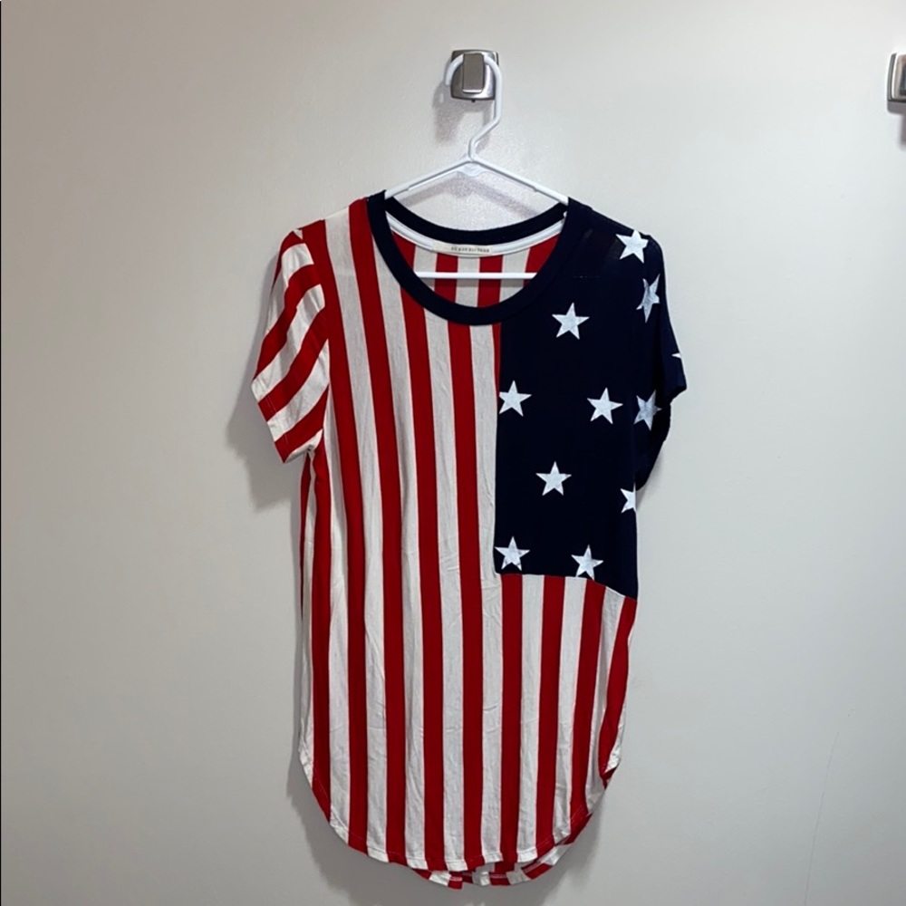 American flag tee
